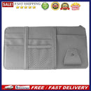 Automobile Car Sun Visor Organizer Storage Bag Hanging Card Holder (Grey)