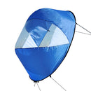 Foldable Kayak Boat Wind Sail Paddle Sailing Canoe Boat Wind Window (Blue) Newly