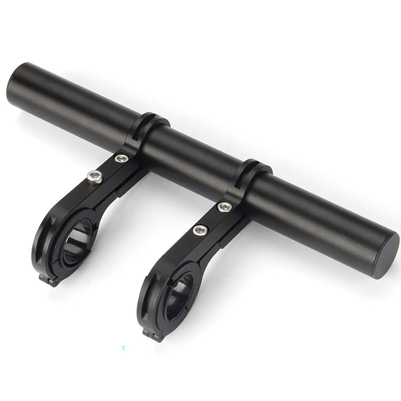 Bike Handlebar Extender Lightweight Durable Alloy Bracket Holder (Black)