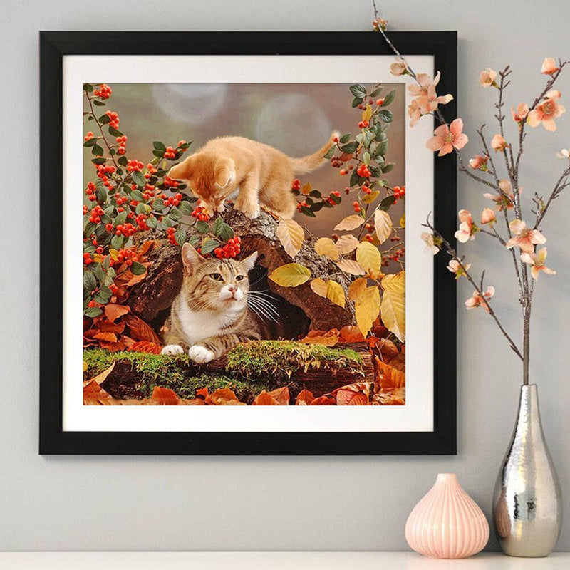 5D DIY Full Drill Diamond Painting Cat Embroidery Mosaic Kits Home Wall Art