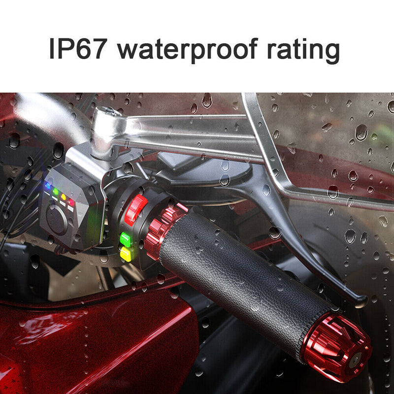 Waterproof Motorcycle Heated Pads Hand Grips Kits Handlebar Warmer Covers