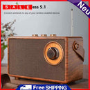 Retro Radio Speakers Wireless Portable Radio Receiver for Outdoor Travel Camping