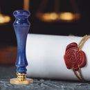 Wooden Handle Fire Lacquer Seal Stamp Metal Envelope Wax Lacquered Envelope