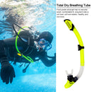 Diving Snorkel Full Dry Underwater Breathing Tube Snorkeling Gear (Yellow) Newly