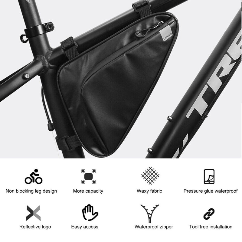 Road Bike Triangular Bag Waterproof Dust-Proof Cycling Front Top Tube Bags Newly