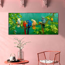 Parrots Oil Paint By Numbers Kits DIY Handpainted on Canvas Wall Animal Picture
