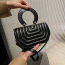 Female Retro Pure Color Crossbody Bag Women Trending Small Capacity Handbag