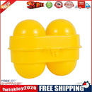 2 Grids Egg Protection Storage Box Camping Picnic Holder Container Yellow