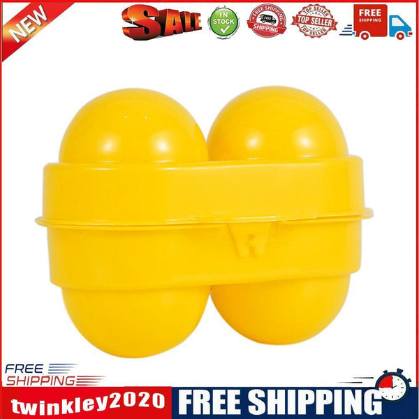 2 Grids Egg Protection Storage Box Camping Picnic Holder Container Yellow