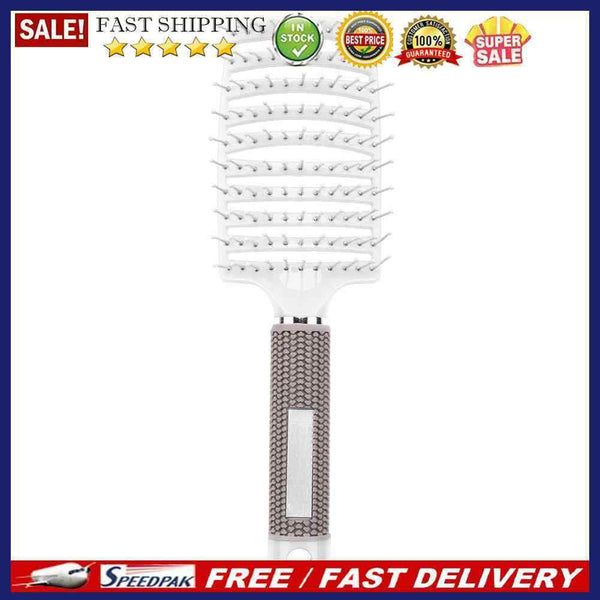 Girls Hair Scalp Massage Comb Bristle Curly Hairbrush Hairdressing Styling To