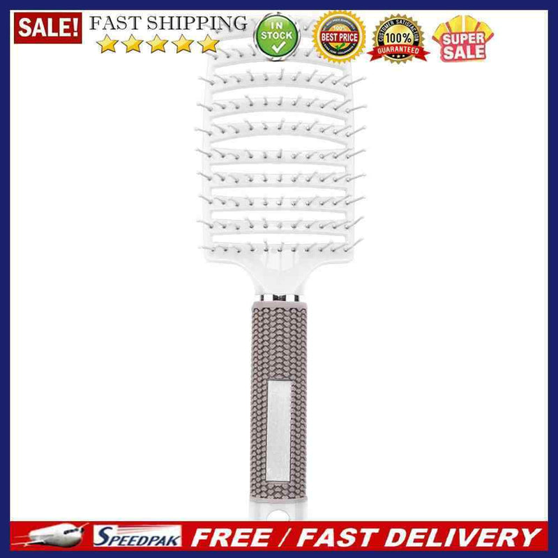 Girls Hair Scalp Massage Comb Bristle Curly Hairbrush Hairdressing Styling To