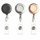 ID Name Card Anti-Lost Clip Metal Key Ring Retractable Badge Holder Lanyards