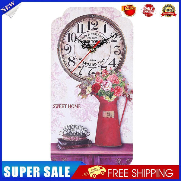 Europe Style Retro Wall Clock Hang Living Room Bedroom Home Bar Decor (3)