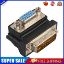DVI-I 24+5 Male to VGA 15 Pin Female 90Â° Right Angle Convertor Adapter HD
