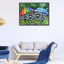 5D Diamond Painting Kit Animal Full Round Drill Rhinestone DIY Decoration Gif