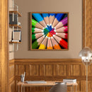 5D DIY colorful pencil round diamond painting E753