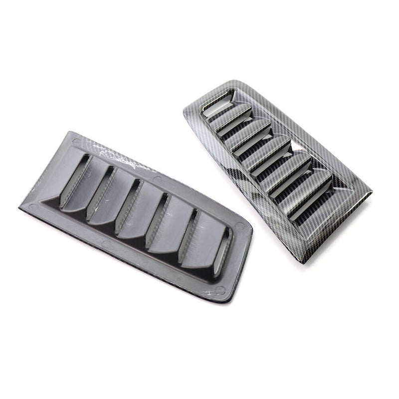 Universal ABS Plastic Bonnet Vents for Ford Focus RS MK2 Style Carbon Fiber Look