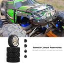 #A 4pcs 1.9 inch Inserts Beadlock Wheel Rims Tires for 1/10 Axial Hsp RC Buggy C