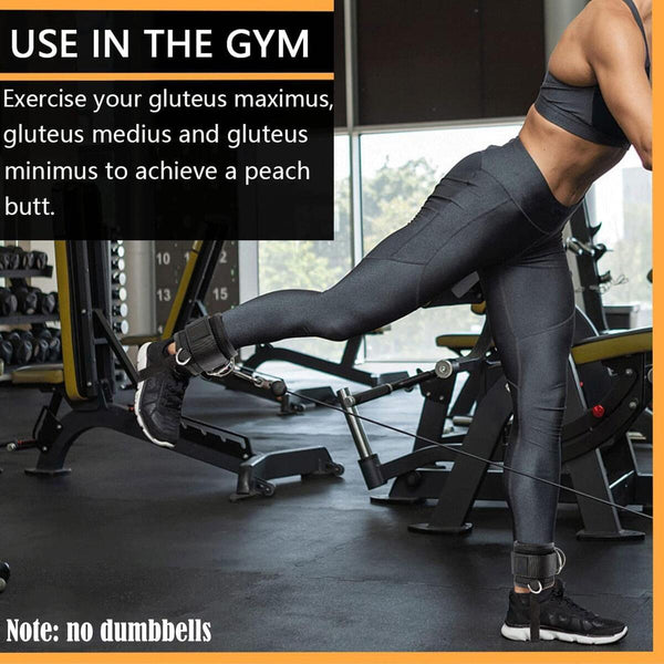 Knöchelriemen für Kabelmaschine, verstellbar, 1 Paar, Übung, atmungsaktiv,.