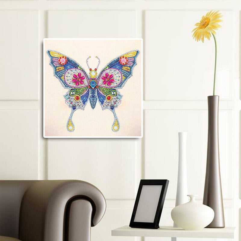 5D DIY Partial Special Shaped Diamond Painting Butterfly Poster Kit (UP267)
