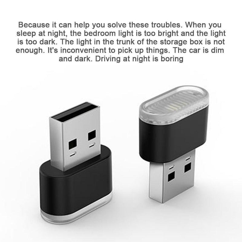 Mini USB LED Car Light Auto Interior Atmosphere Decorative Lamp Accessory`