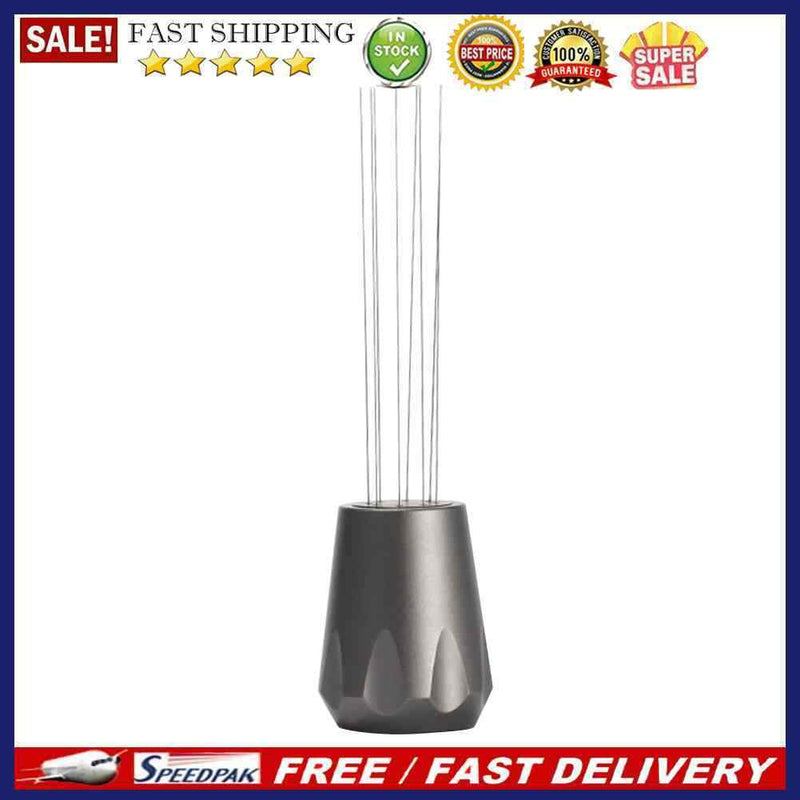 Coffee Powder Tamper Distributor Leveler Stainless Steel Needles Powder Sti