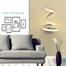 Modern Spiral LED Wall Light Acrylic Metal Sconces Home Lamp (Warm Light)
