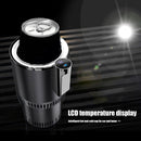 12V 2 in 1 Car Cup Holder Cooler Warmer for Drink Can Baby Bottle (Black)