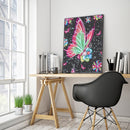 DIY Butterfly Rhinestone Drawing Part Special Shape Diamond Mosaic Painting K