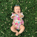 Floral Baby Halter Romper Newborn Infant Baby Girls Clothes Jumpsuit