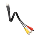 HDTV TV M/F Video Adapter Converter Cable AV Cord USB Male To 3-RCA Female
