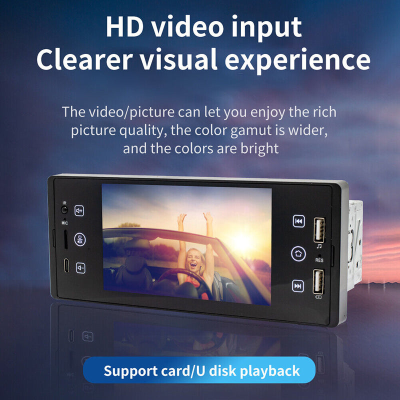 SW150 IPS 1 Din Car MP5 FM Radio Bluetooth-compatible Player (NO Camera) Newly