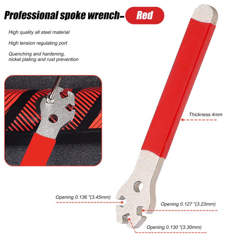 Bike Tire Spoke Wrench Bicycle Spokes Wheel Rim Tension Correction Repair T