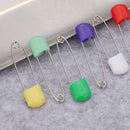Stainless Steel Safety Pins Brooch Holder Diaper Secure Clips (100pcs 40mm)