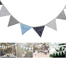 12 Flags 3.2m Dots Print Pennant Flag Bunting Wedding Festival Decor Banner