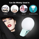 LED Selfie Ring Light Mobile Phone Mini Fill Lights Live Clip Lamp (Blue) Newly