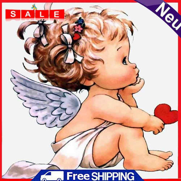 5D DIY Full Drill Diamond Painting Baby Angle Embroidery Craft Kit Home Wall Art