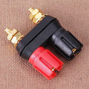 1pc Amplifier Speaker Banana Plug w/Red + Black Pair Clamps Plugs