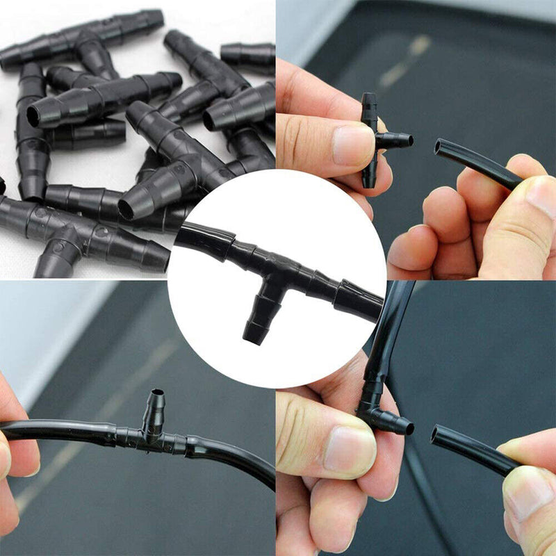 200x Drip Irrigation Barbed Connectors Watering System Fittings Kit for 4/7 Pants