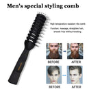 Men Ribs Comb Hair Dressing Oil Head Modeling Tools Hair Brush Inner Roll Com