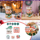 Christmas Sign Wood Table Decoration Farmhouse Tiered Tray Decor Ornament~