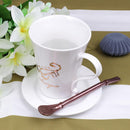 Stainless Steel Drinking Straw Reusable Sucker Spoon Filter Bar Kit (Rose) Newly