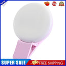 Mini Q Selfie Ring Light Flash LED USB Clip Mobile Phone Fill Lamp (Pink)