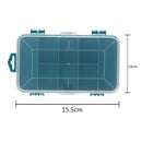 13 Grid Clear Instrument Box Both Sided Plastic ToolBox Organizer B