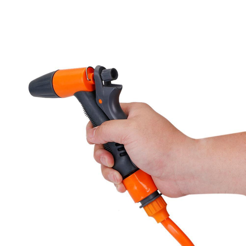 Garden Irrigation Sprinkle Watering Water Gun w/2.5m Spring Hose Connector