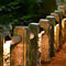 Solar Powered Led Garden Fence Lights Wall Step Outdoor Waterproof Lighting