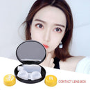 Portable Contact Lens Box Set Invisible Glasses Wearing Tool (Yellow)