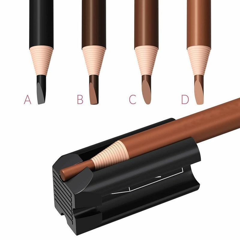 Duckbill-Shape Eye Makeup Shaping Tool Eyebrow Pencil Shaper 4-in-1 Plastic