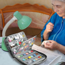 Embroidery Tool Kit Bag Cross Stitch Storage Case DIY Yarn Hooks Organizer Dead