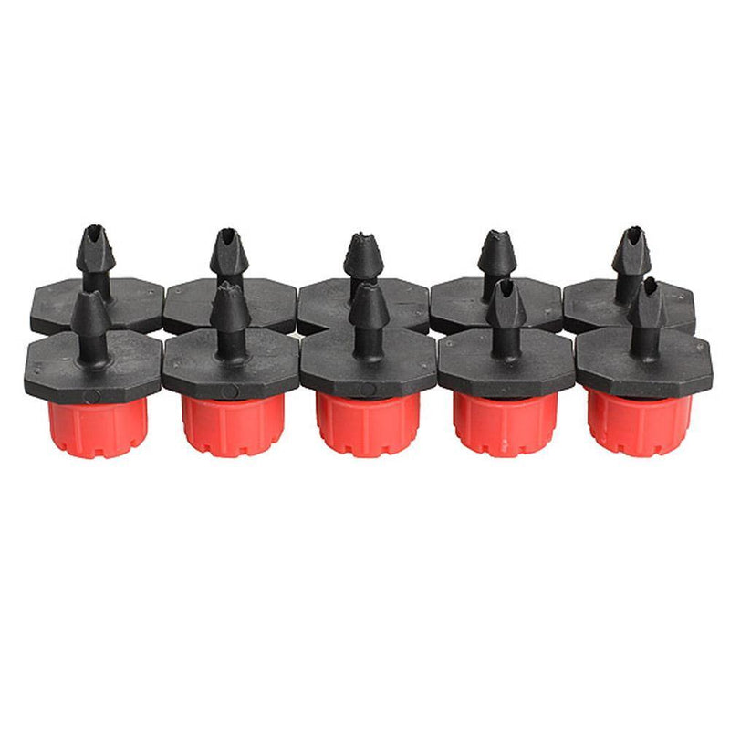 100pcs Micro Flow Drip Head 1/4" Adjustable Hose Garden Drip Water